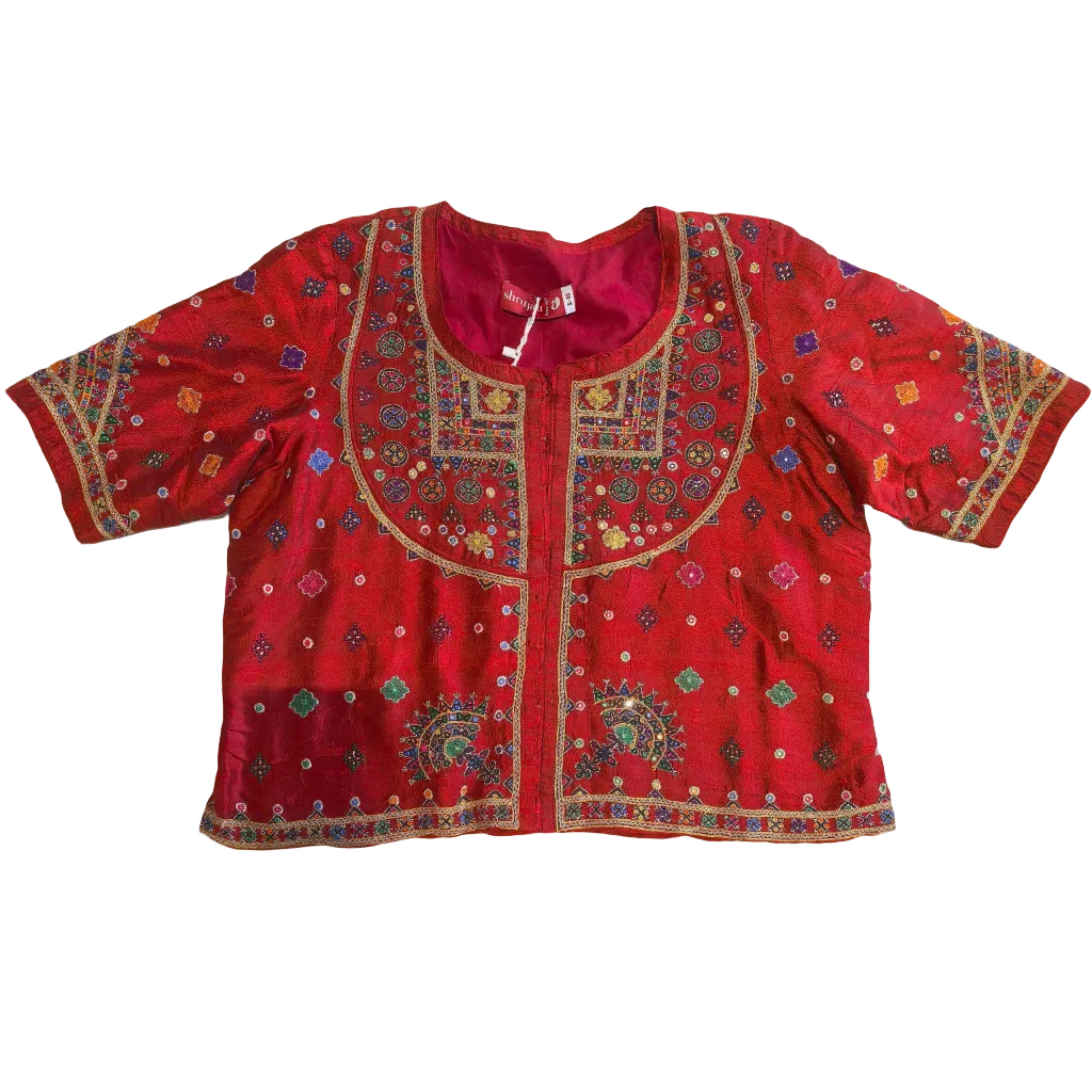 Red Mutwa Hand Embroidered Kanchli