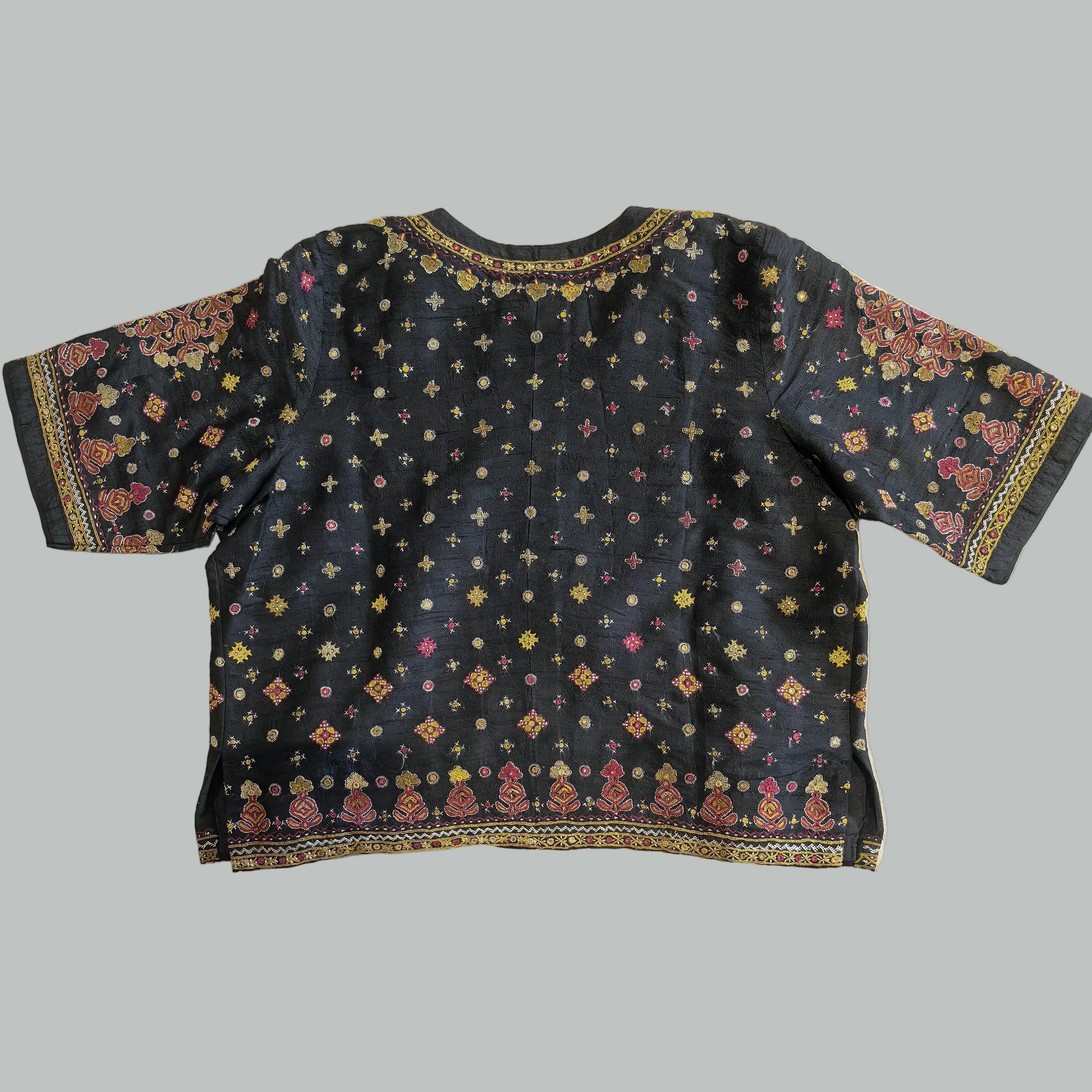 Black Mutwa Hand Embroidered Kanchli