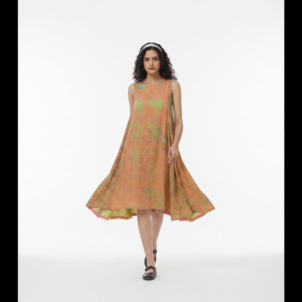 Hand Block Printed Dress