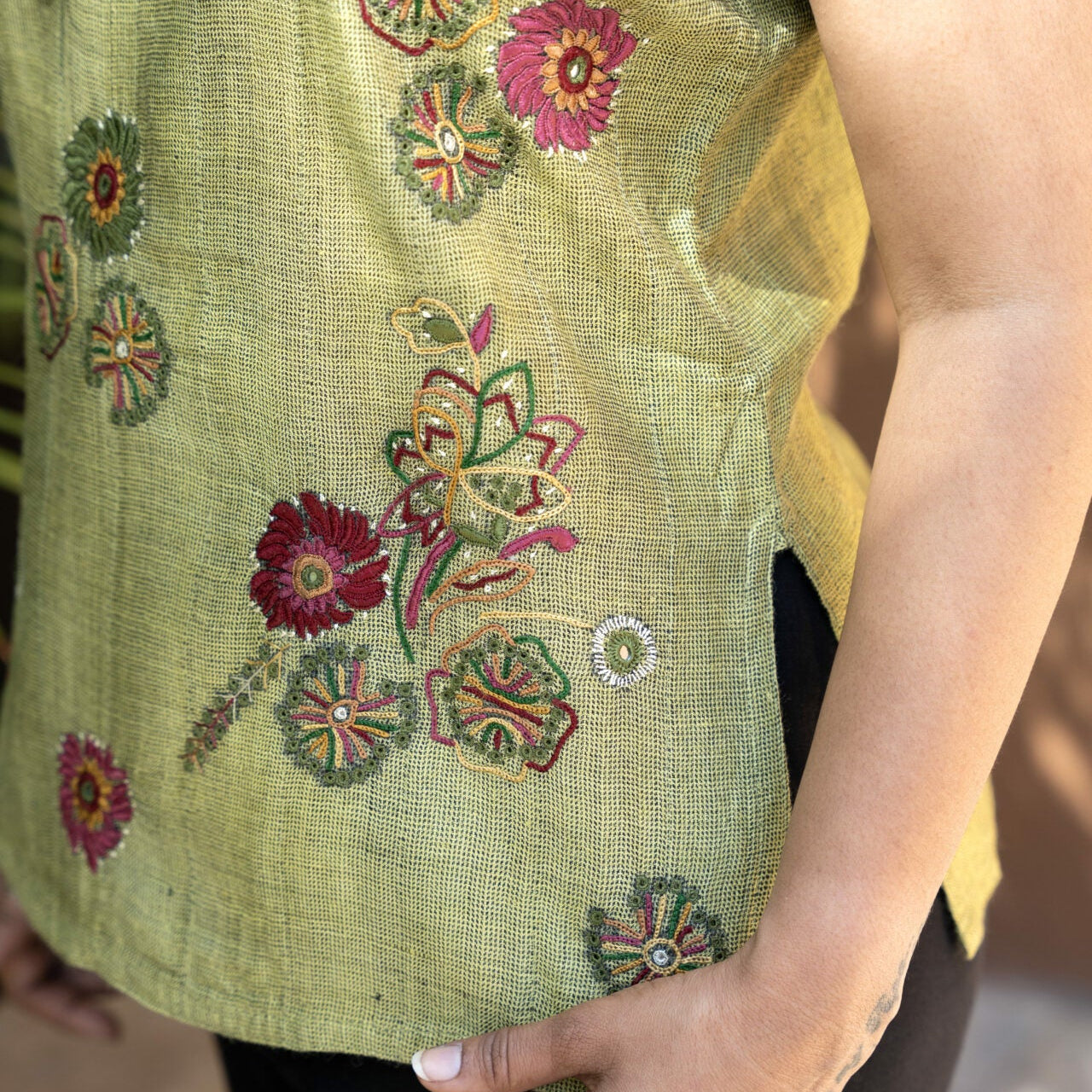 Tussar Cotton Top