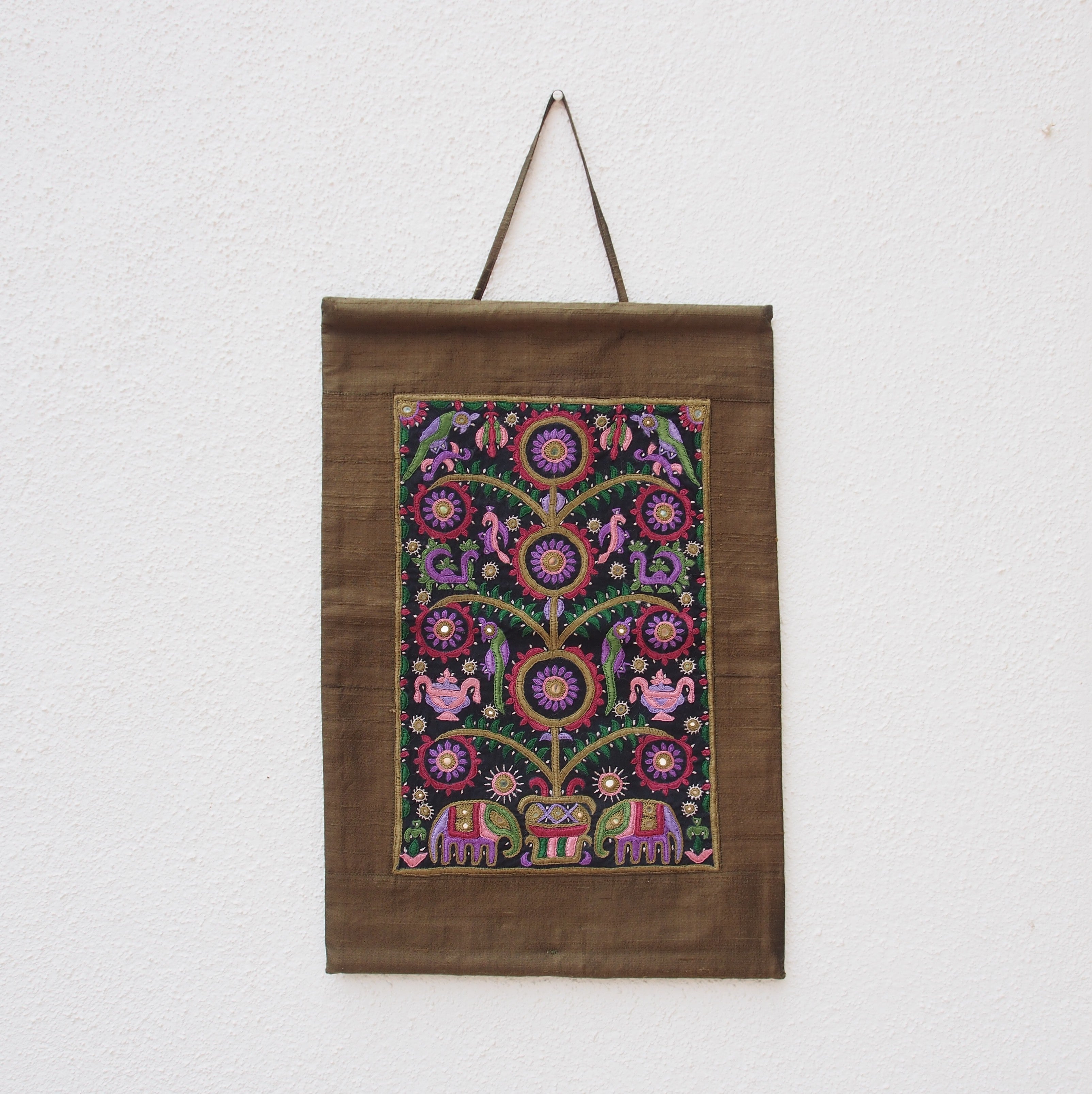 Mahendi Green Hand Crafted Wall Hanging