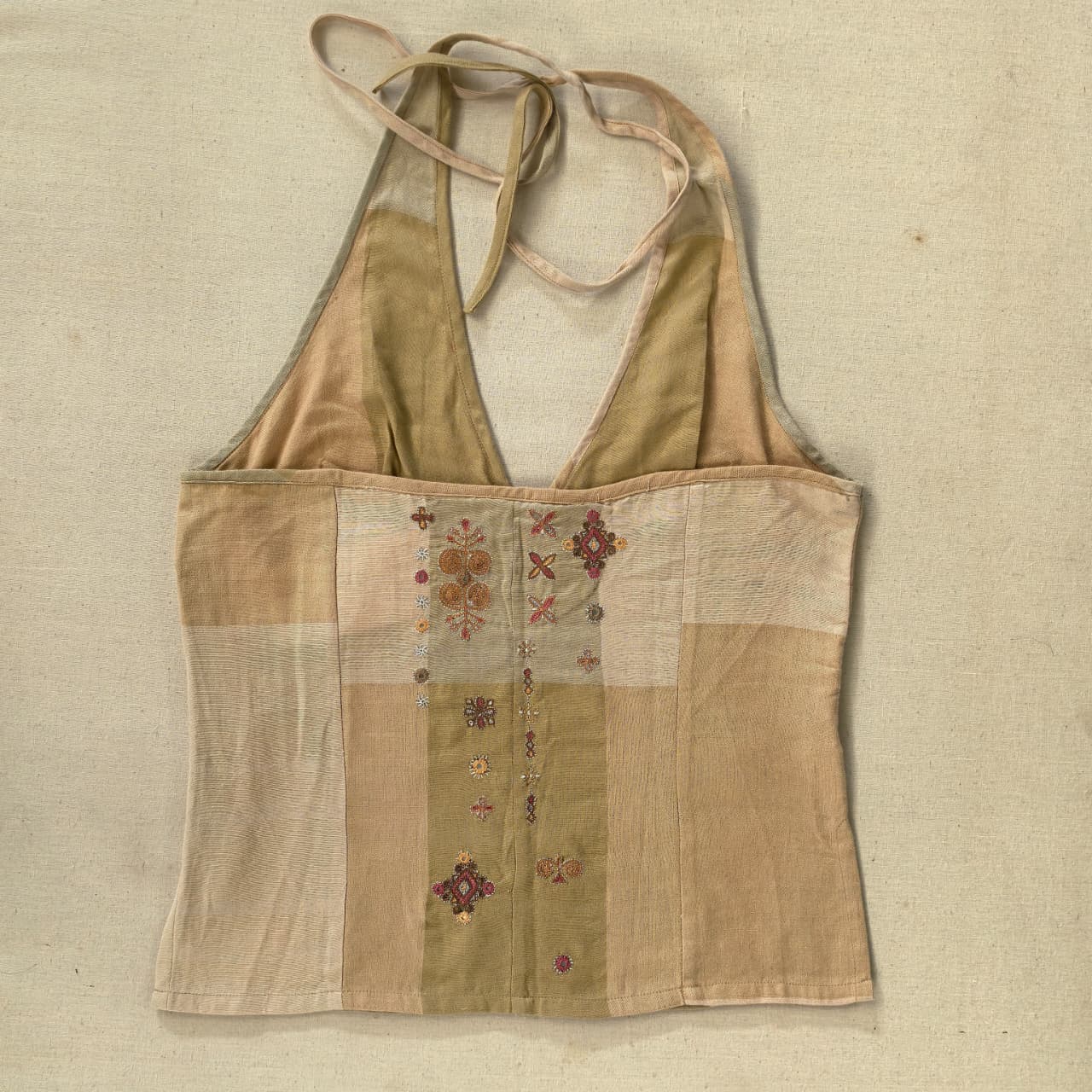 Ahir Hand Embroidered  Halter Top