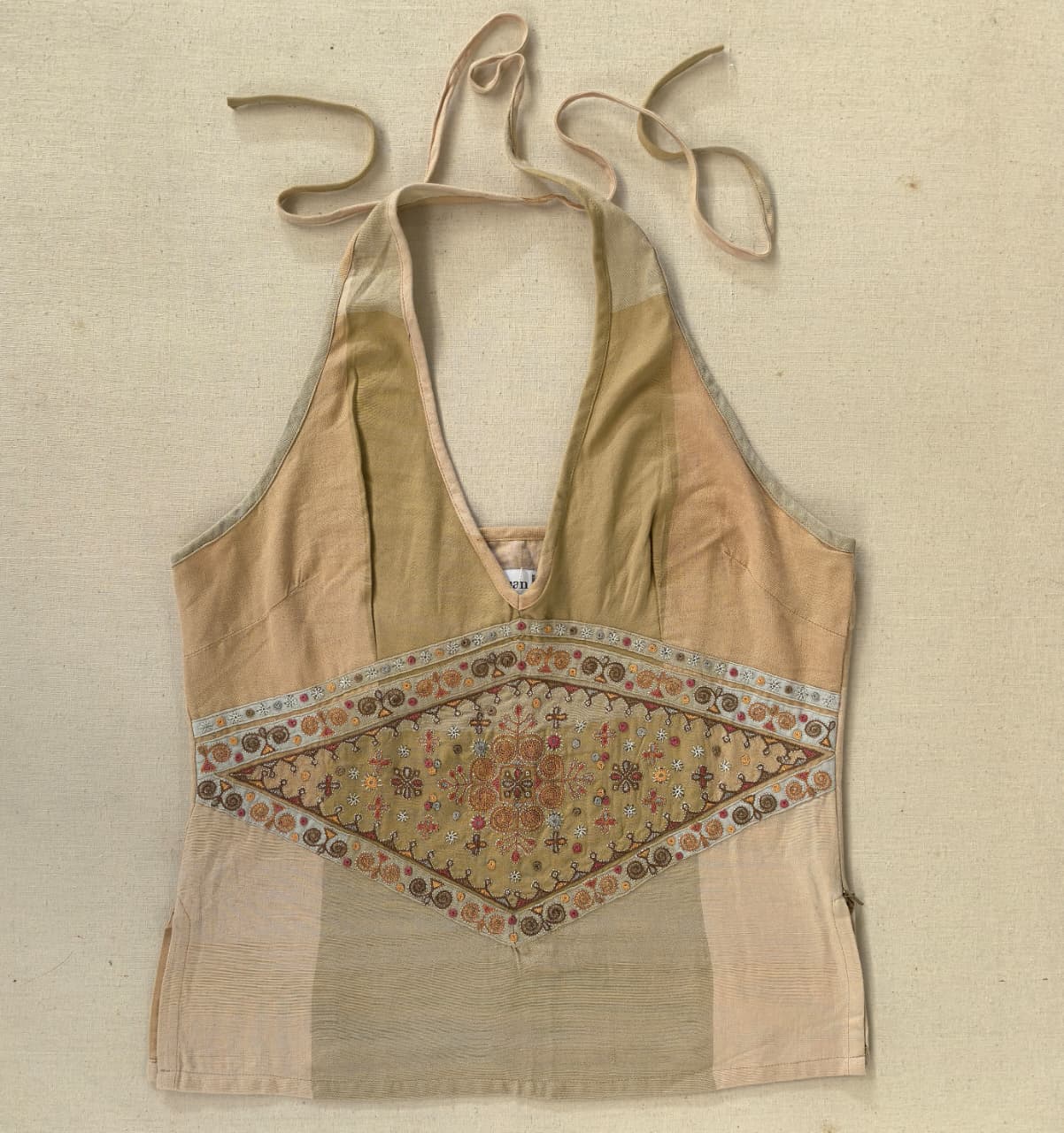 Ahir Hand Embroidered  Halter Top